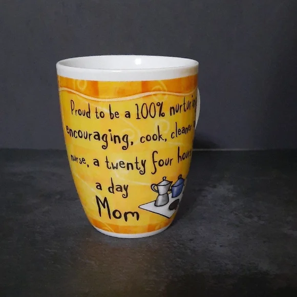 Marvelous Mom Yellow Ceramic Coffee Mug - Picture 2 of 8